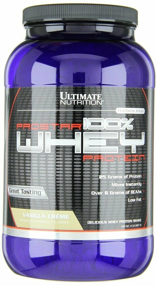 Ultimate Nutrition 100% Prostar Whey Protein (907г) C ромом и изюмом