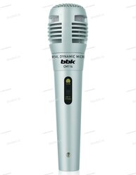 Микрофон динамический BBK CM114, серебристый электротовар