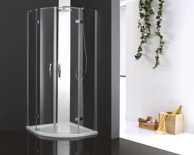 Душевой уголок Cezares Bergamo-Arco 100x100 см прозрачное стекло BERGAMO-W-R-2-100-ARCO-C-Cr-IV