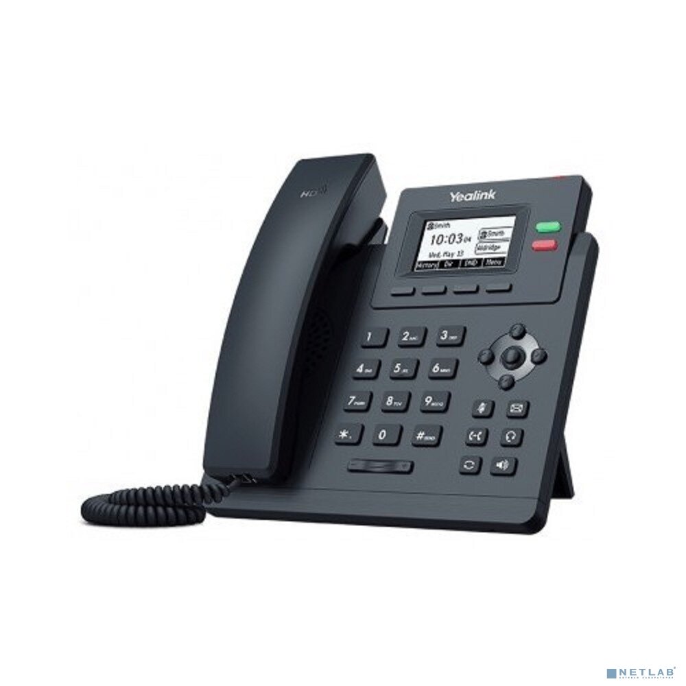 Yealink VoIP-телефон Yealink SIP-T31P, Телефон SIP 2 линии, PoE, БП в комплекте (SIP-T31P)