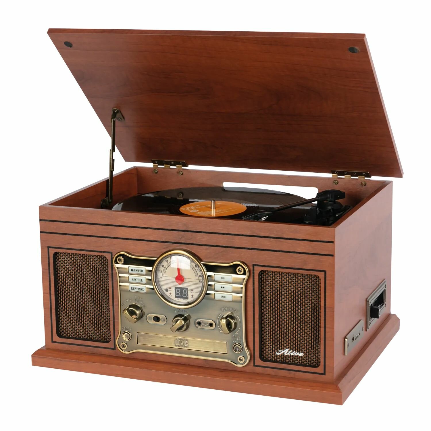 Проигрыватель виниловых дисков Alive Audio Radiola Wood AARDL01WD / AA-RDL-01-WD