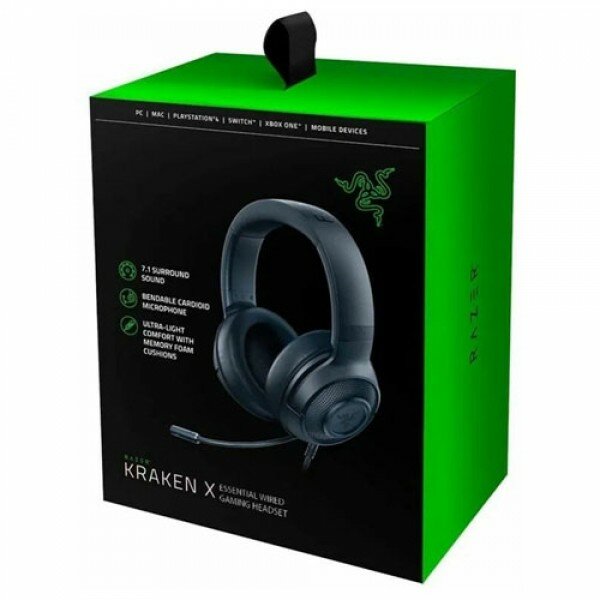 Компьютерная гарнитура Razer Kraken X ESSENTIAL черный