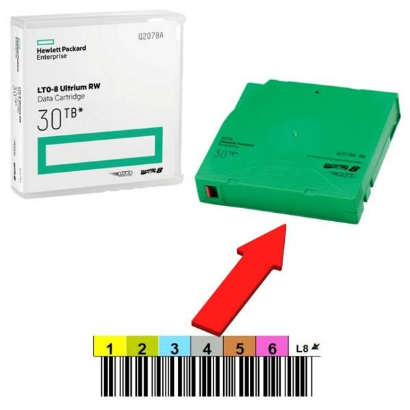 HPE Ultrium LTO8 Data Cartridge 30TB RW