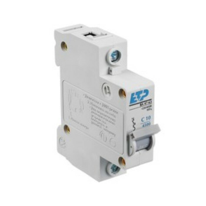 фото Автоматический выключатель ВА 47-63, 1Р 10А (C) 4,5кА ETP