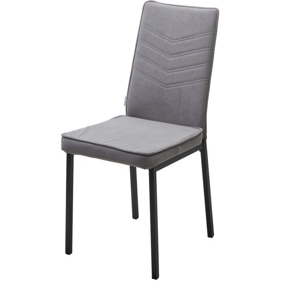 фото Стул M-city чарли, цвет B22 Серый, велюр / черный каркас М-City