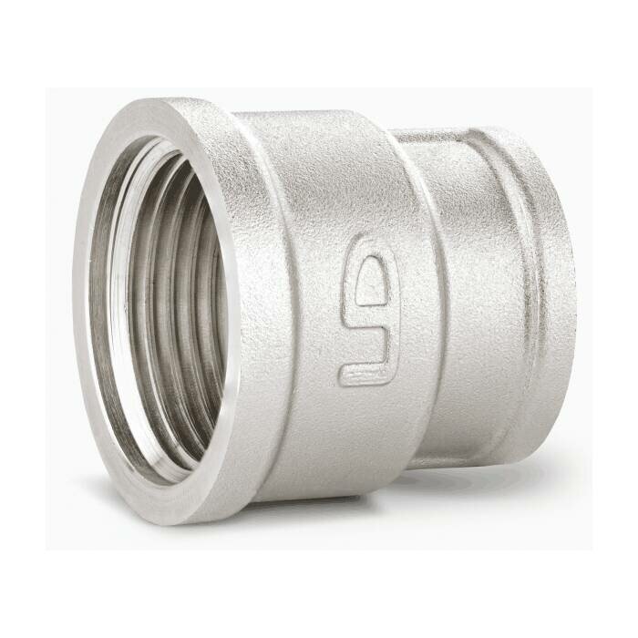 фото Муфта латунь никель переходная Ду 25х15 (1"х1/2") ВР LD LD.67.516.25х15 .