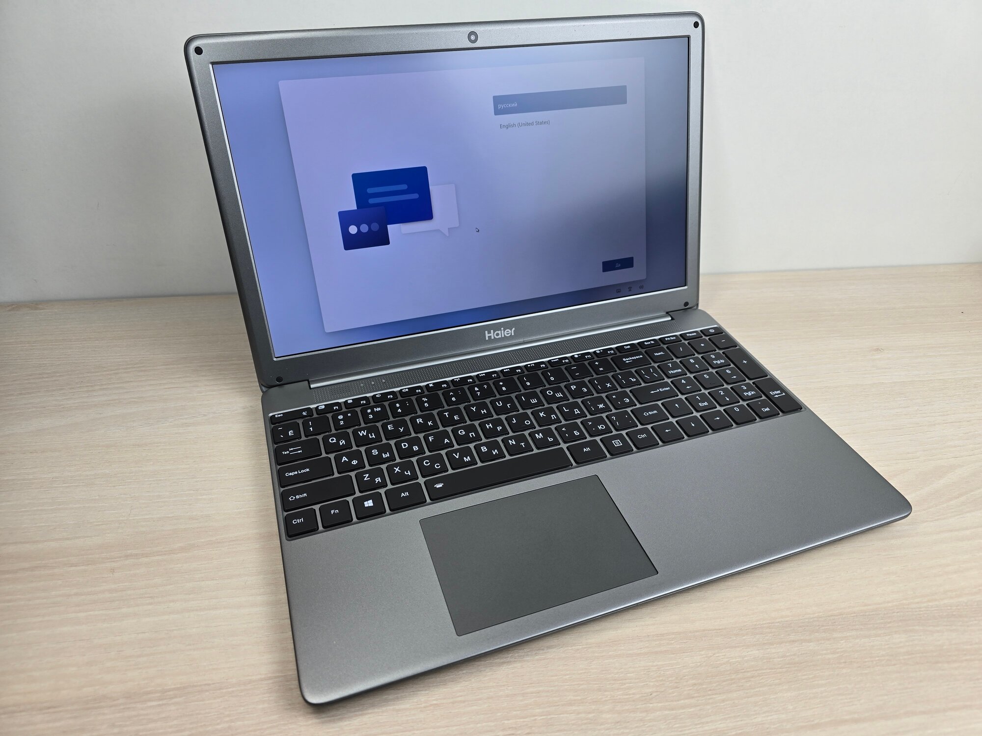 Ноутбуки Haier Ноутбук 15.6" Haier i1500SM JT0090E06RU i3-10100U/8GB/256GB SSD/Win11 Тёмно-серый