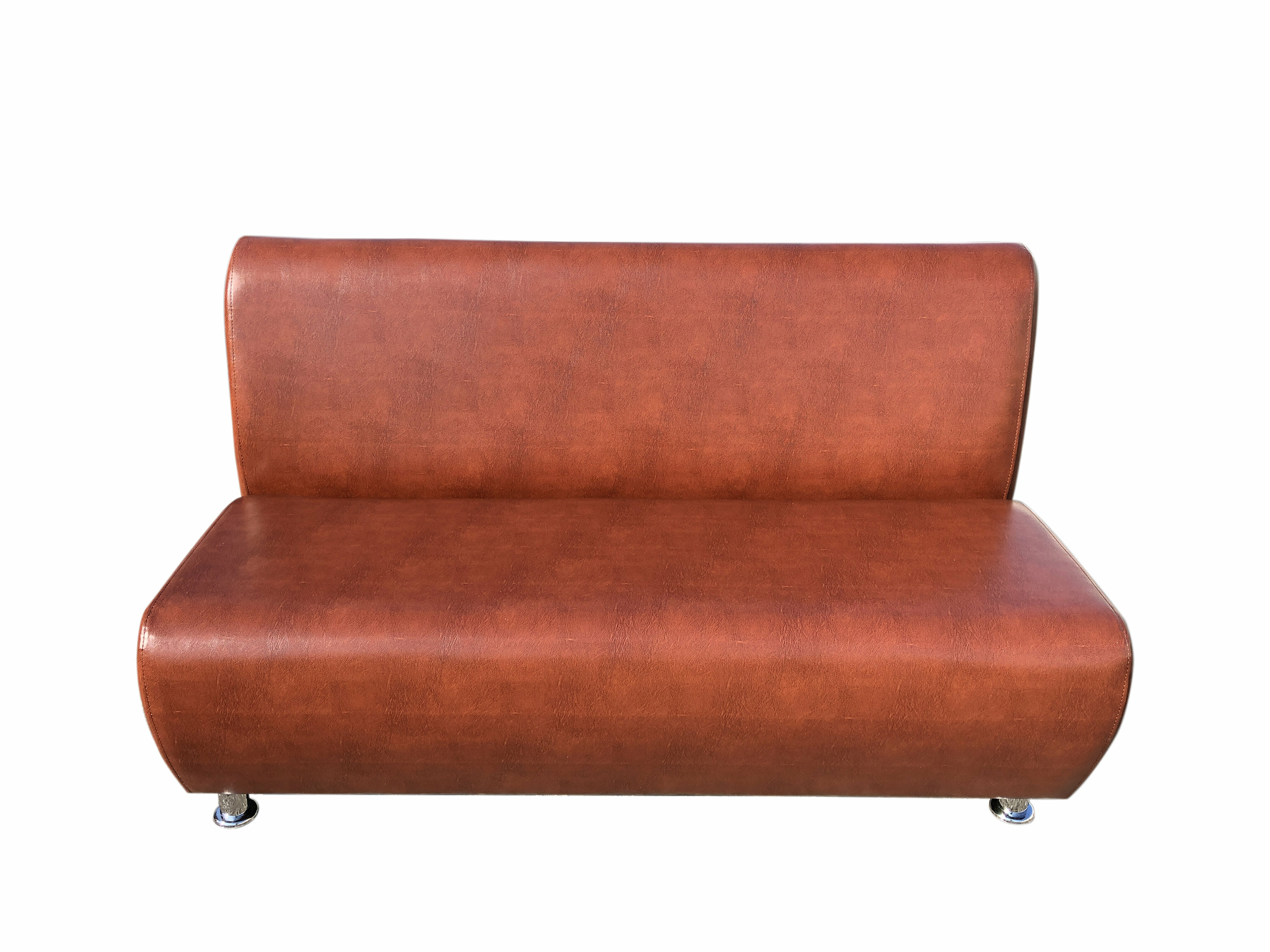 фото Диван двухместный Брюстель, эко кожа коньяк