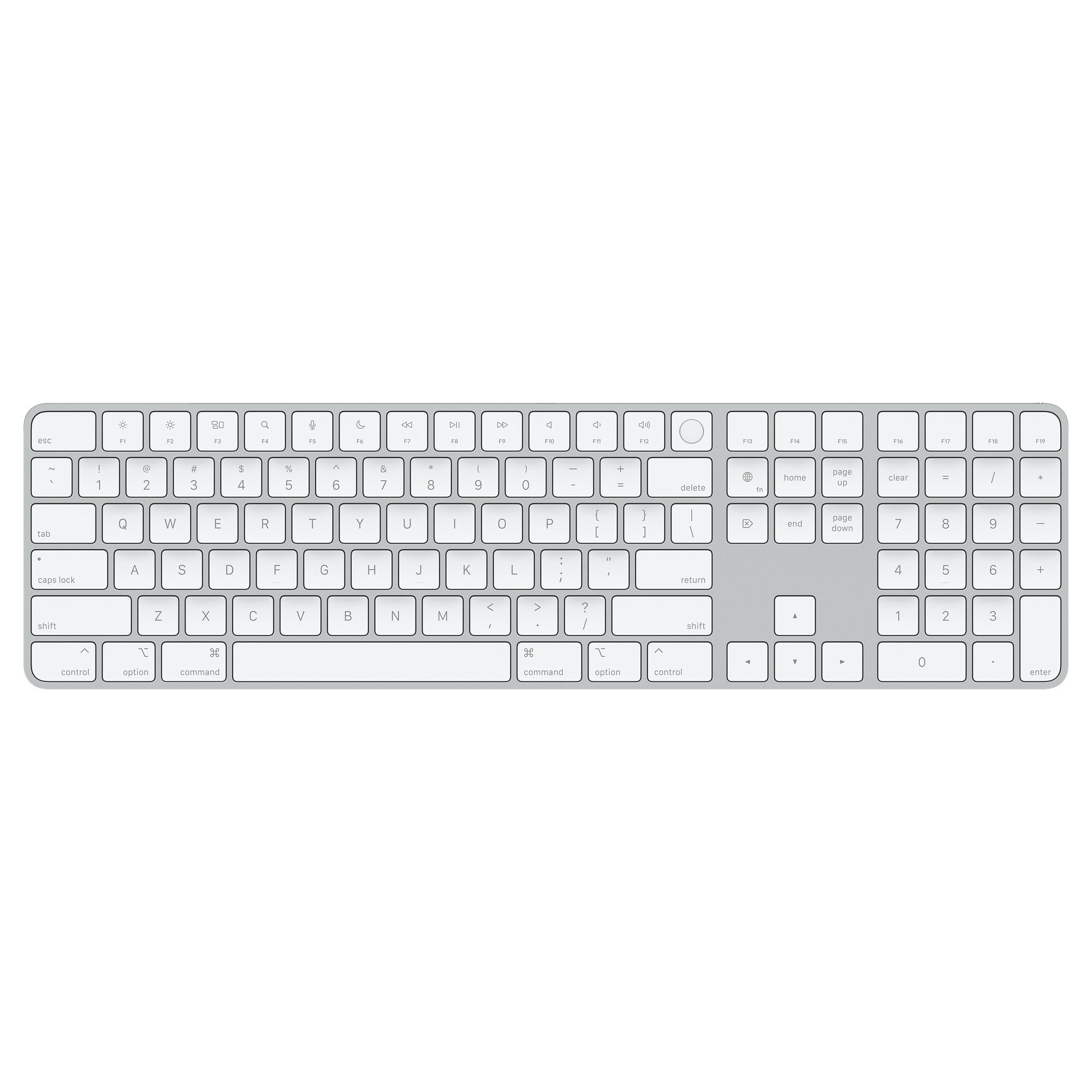 Клавиатура Apple Magic Keyboard с Touch ID с английской раскладкой и цифровой панелью MK2C3