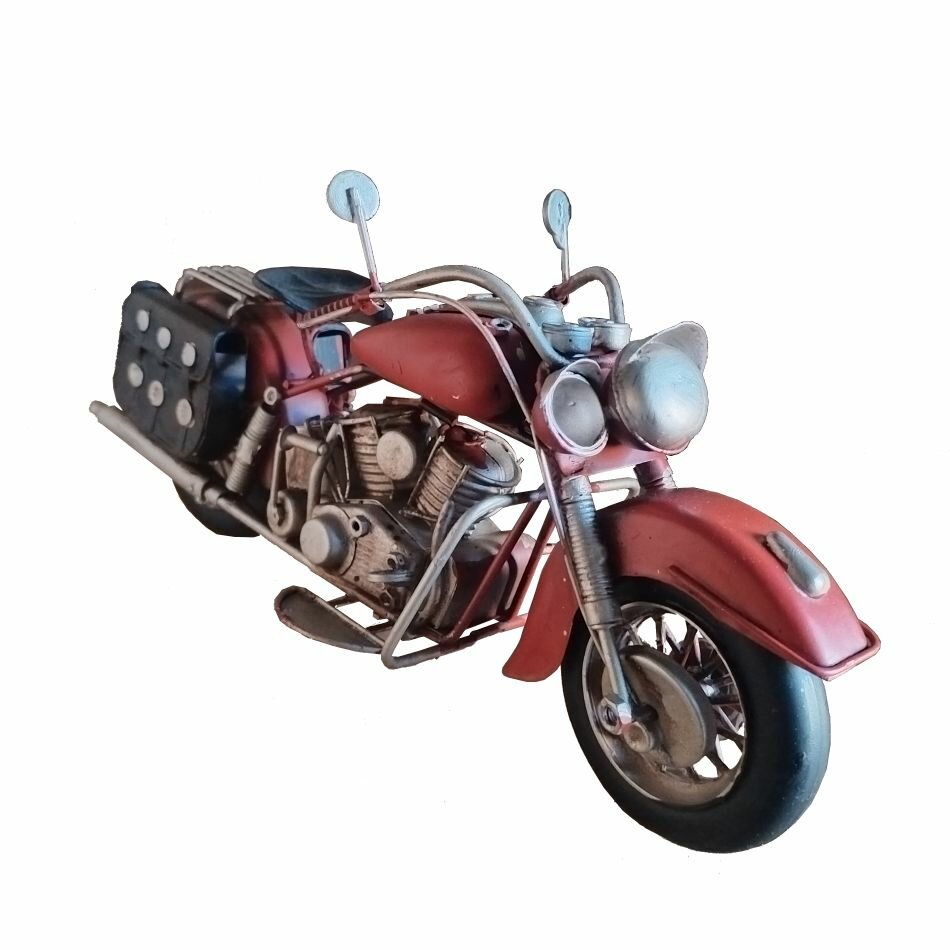 Декоративная модель мотоцикла "Harley Davidson" красный