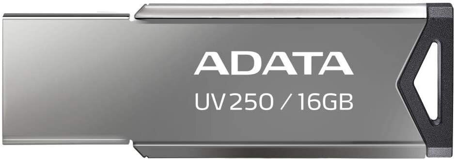 Флеш Диск A-Data 16Gb UV250 AUV250-16G-RBK USB2.0 серебристый