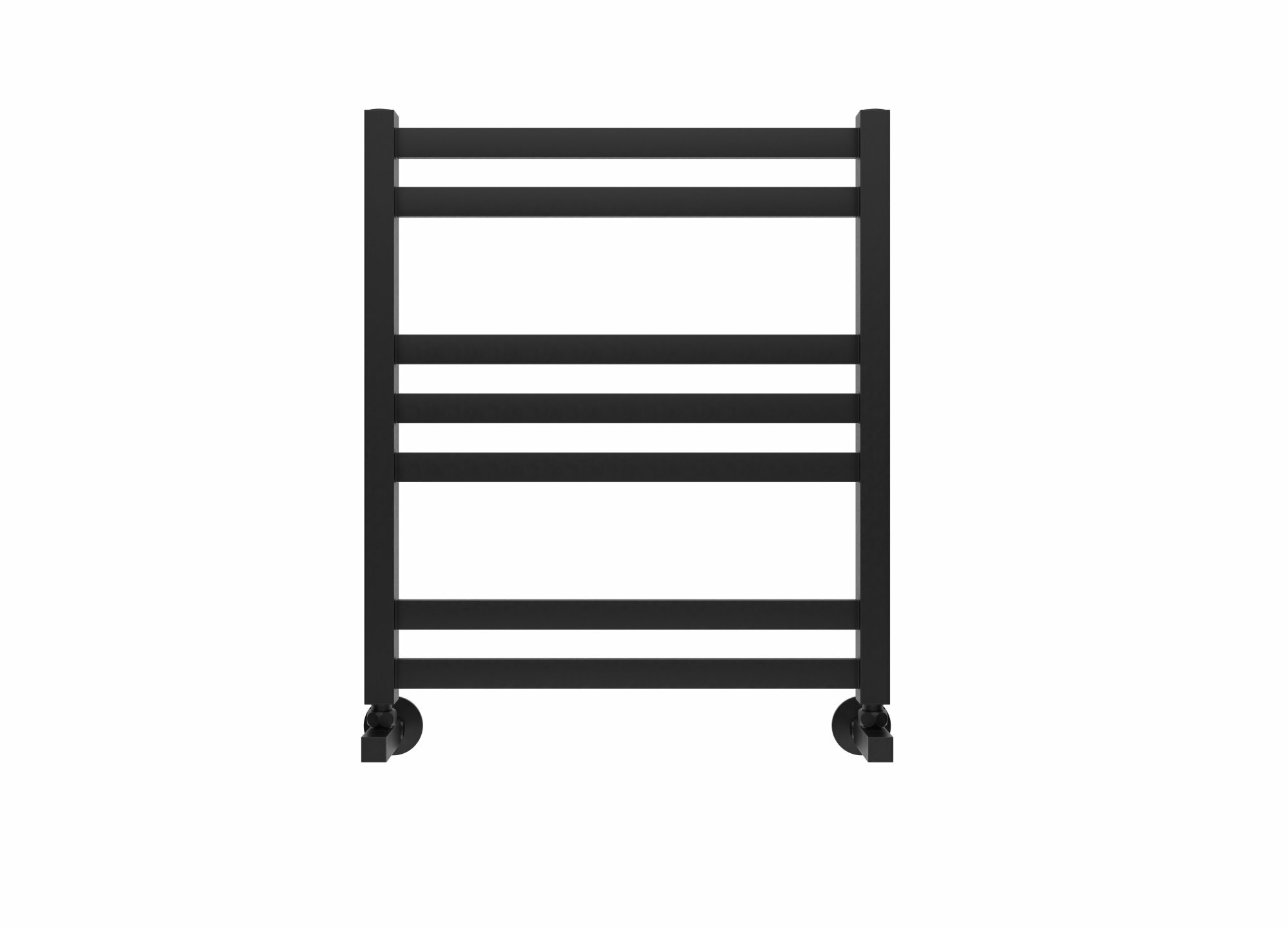 фото Полотенцесушитель водяной Aquatek (Акватек) Лира П7 500х600 мм, черный муар, подключение нижнее/диагональное, сверхпрочная пищевая нержавеющая сталь AISI 304L, гарантия 10 лет