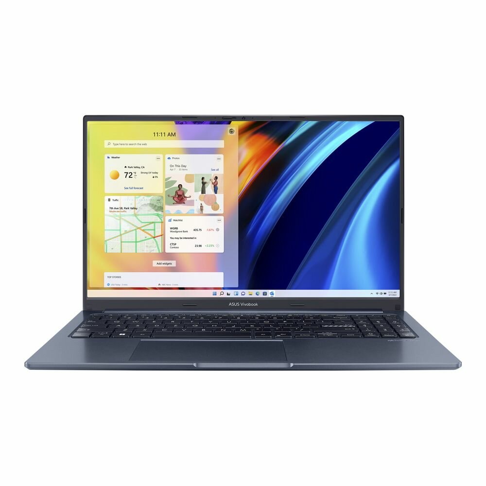 Ноутбук ASUS VivoBook 15X OLED X1503ZA-L1147W 90NB0WY1-M008V0 (15.6", Core i5 12500H, 8Gb/ SSD 512Gb, Iris Xe Graphics eligible) Синий - фото №1