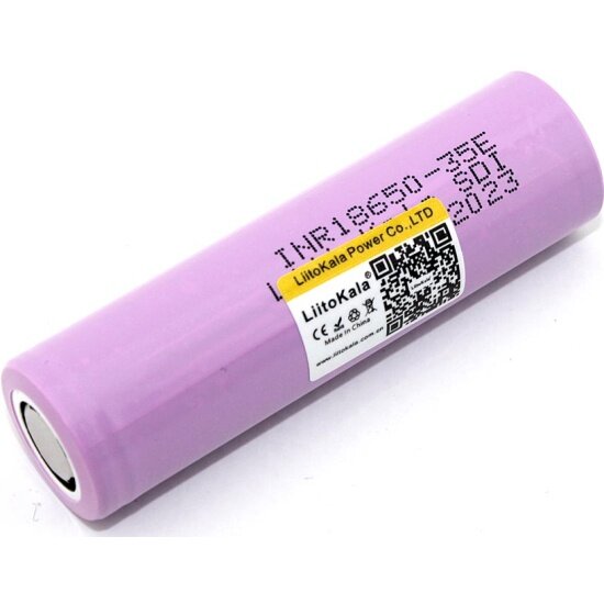 Аккумулятор Liitokala типа 18650 Li-Ion Lii-35E 3500mAh, 3.7V