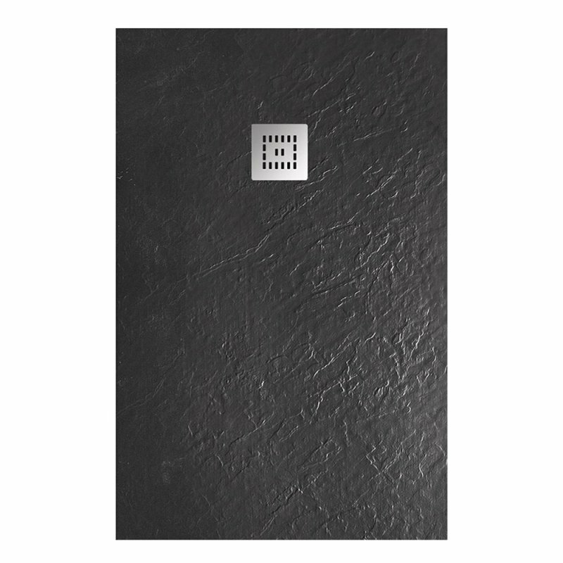 Душевой поддон BelBagno Uno TRAY-MR-UNO-AH-120/80-35-NERO-CR - фото №1