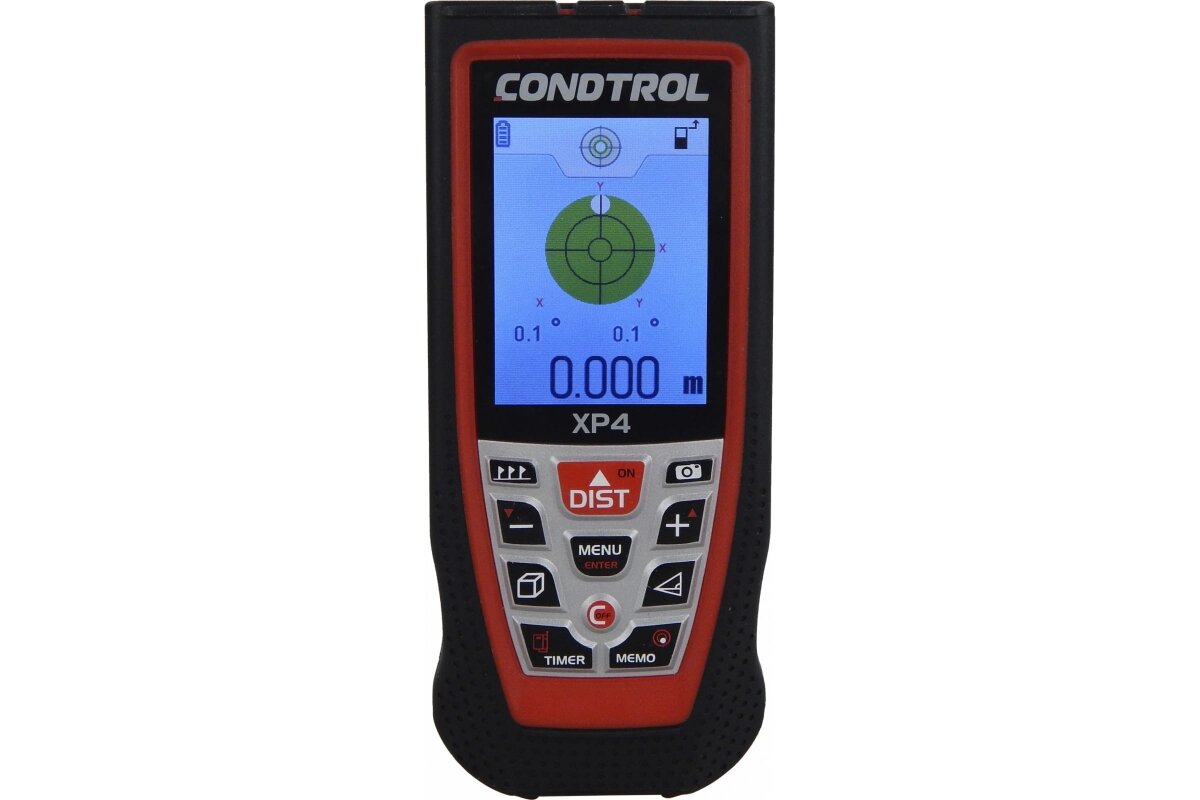 Лазерный дальномер CONDTROL XP4 BLUETOOTH, 1-4-085 (уровень защиты IP54, работает от 3-х NiMH АКБ + кабель MicroUSB)