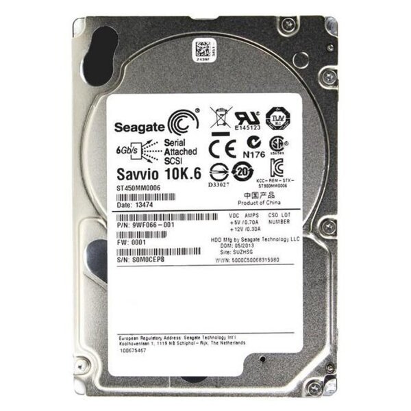 Жесткий диск Seagate ST450MM0006 450Gb SAS 2,5" HDD