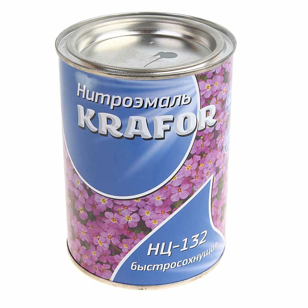 фото Краска серая 700г НЦ-132, 500, KRAFOR