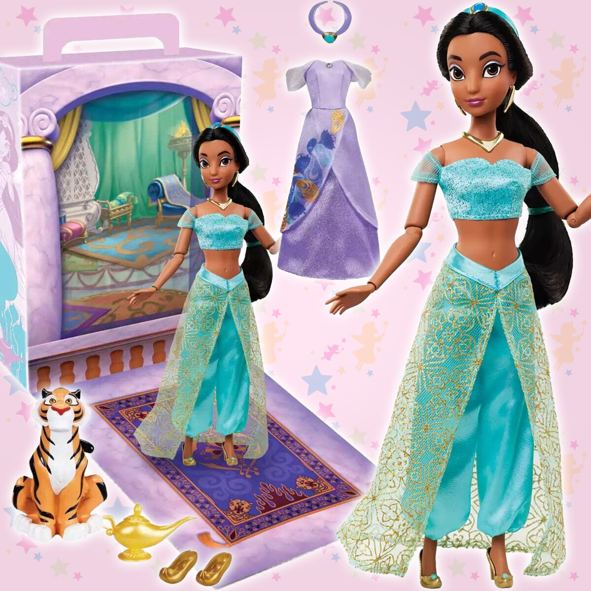 Кукла Жасмин Принцесса коллекция Приключения Аладдина Disney Story