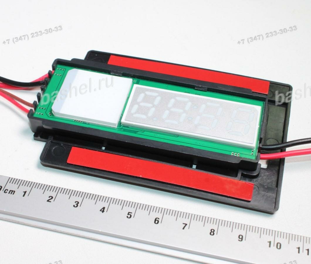 фото Модуль индикации времени GLS-DVs-8d 12V с встроенным диммером для зеркала, 12V, 60W White (5A, 100х65х6мм), Часы, сенсор электротовар