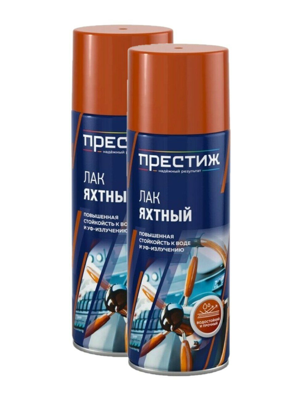 фото Набор Лак яхтный, влагостойкий, матовый 425 мл 2шт