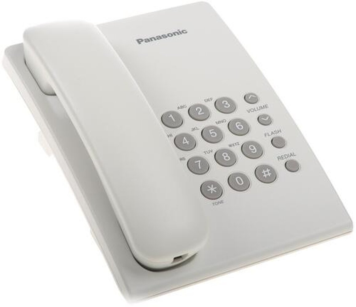 Телефон проводной Panasonic KX-TS2350RUW