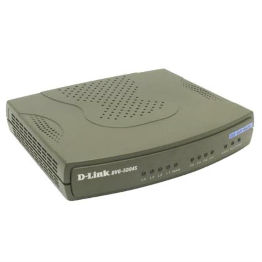 D-Link DVG-5004S-RB Голосовой шлюз с 4 порт FXS 1 порт WAN 10/100Base-TX 4 порт LAN 10/100Base Б/У