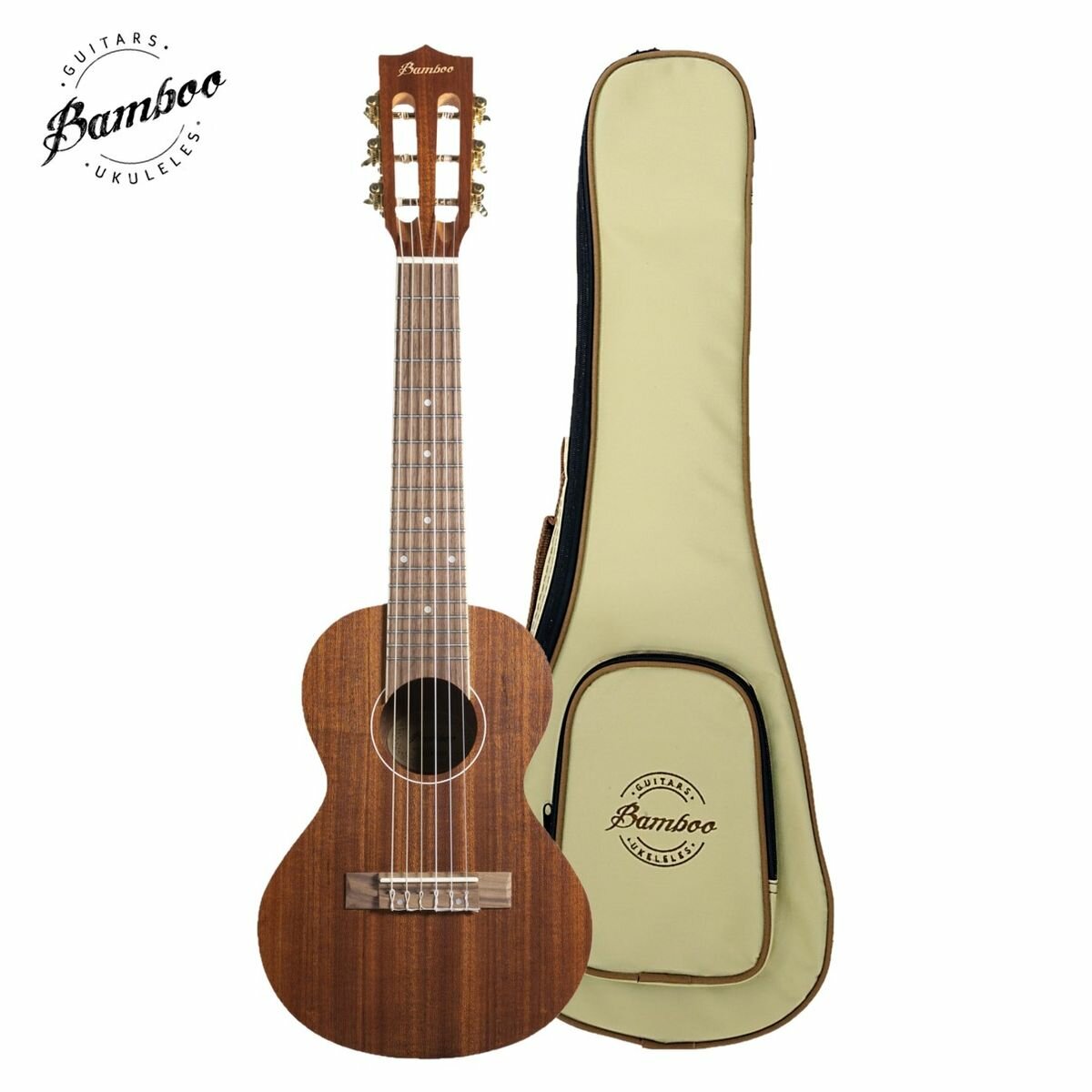 Bamboo Guitarlele гиталеле, цвет натуральный, чехол