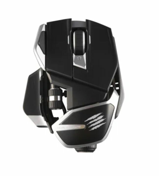 Mad Catz R.A.T. DWS Игровая беспроводная мышь чёрная (2.4ГГц + BT PMW3335 Mad Catz DAKOTA Switch USB 8 кнопок 16000 dpi АА)