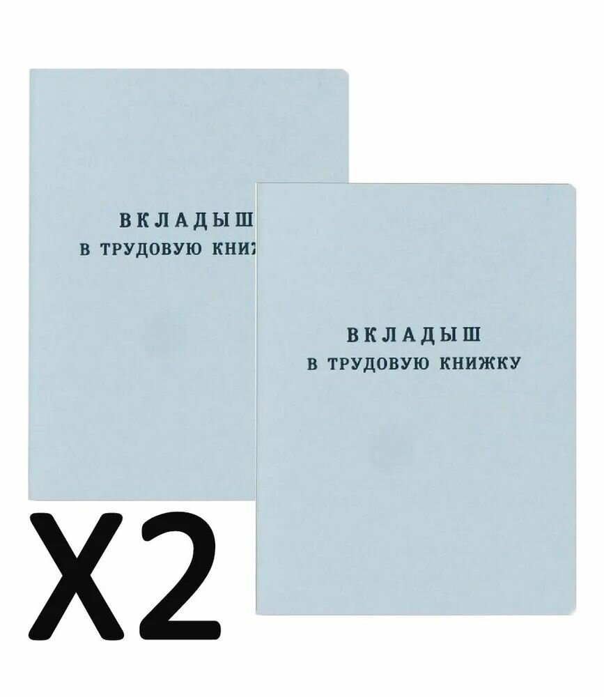 Вкладыш в трудовую книжку нового образца 2023г ВК-2023 (2 шт.)