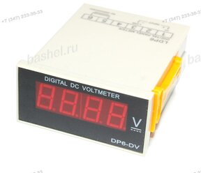 Прибор щитовой цифровой DP-6 2,20,200,600V DC, (DP6) электротовар
