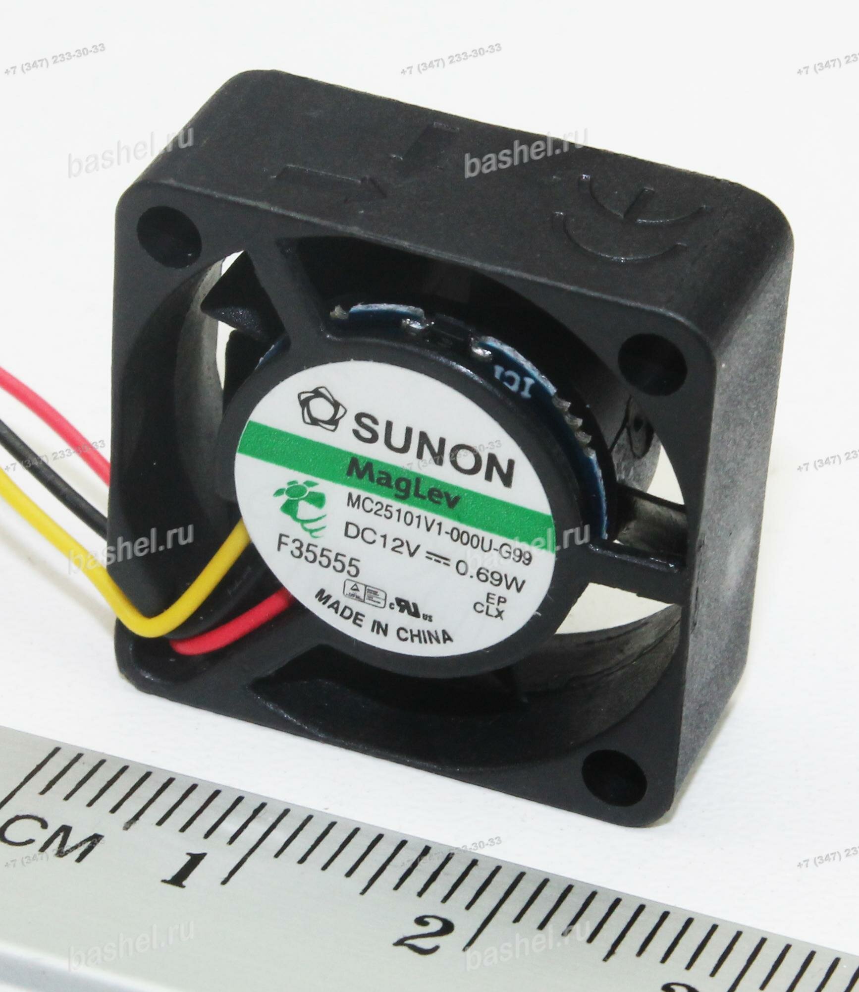 25х25х10мм, MC25101V1-000U-G99, Вентилятор, Sunon, 12VDC, 0.69W, 3pin