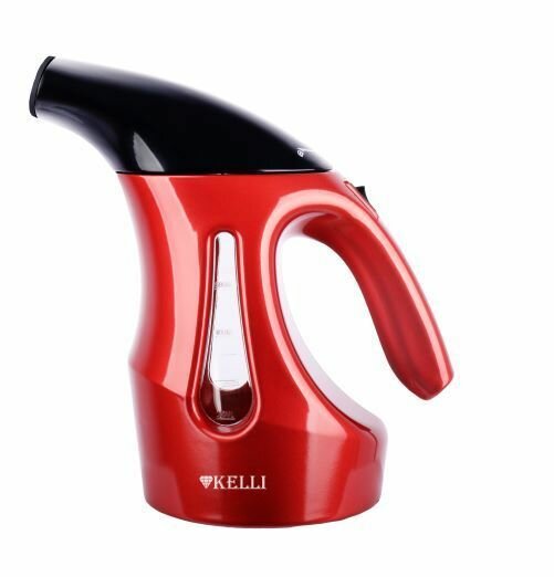 фото Ручной отпариватель парогенератор с щеткой Kelli KL-312, красный