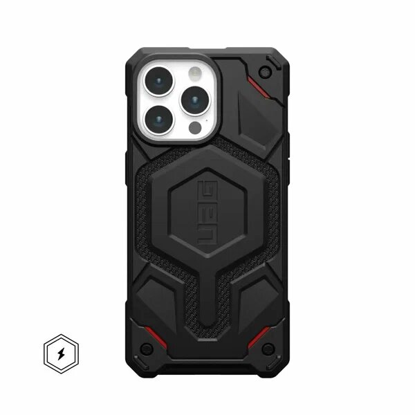 Чехол Uag Monarch для iPhone 14 Pro Max 6.7", цвет черный (Kevlar-Black)