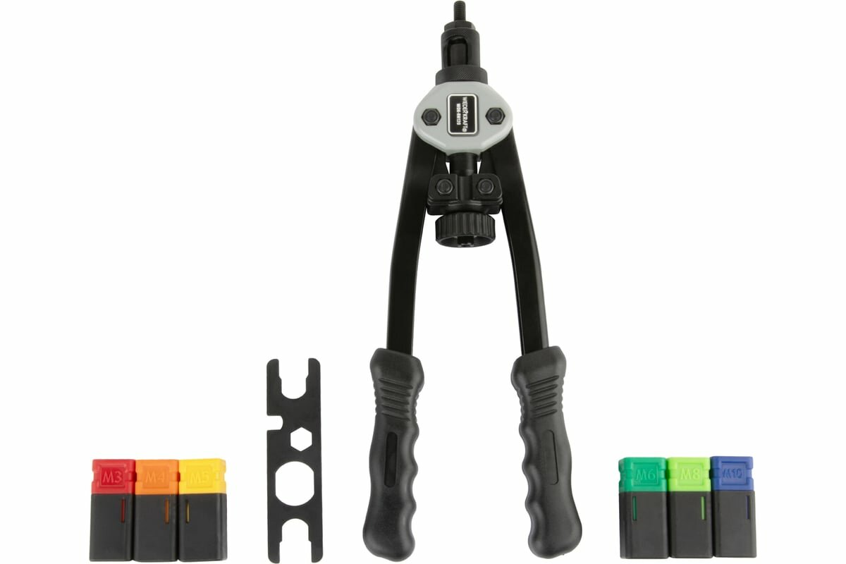 WIEDERKRAFT Двуручный заклепочник для резьбовых заклепок M3-M10 WDK-RN120