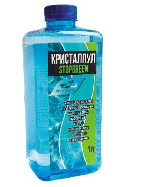 Бассейн (BESTWAY Альгицид Кристалпул STOPGREEN 1 л.)