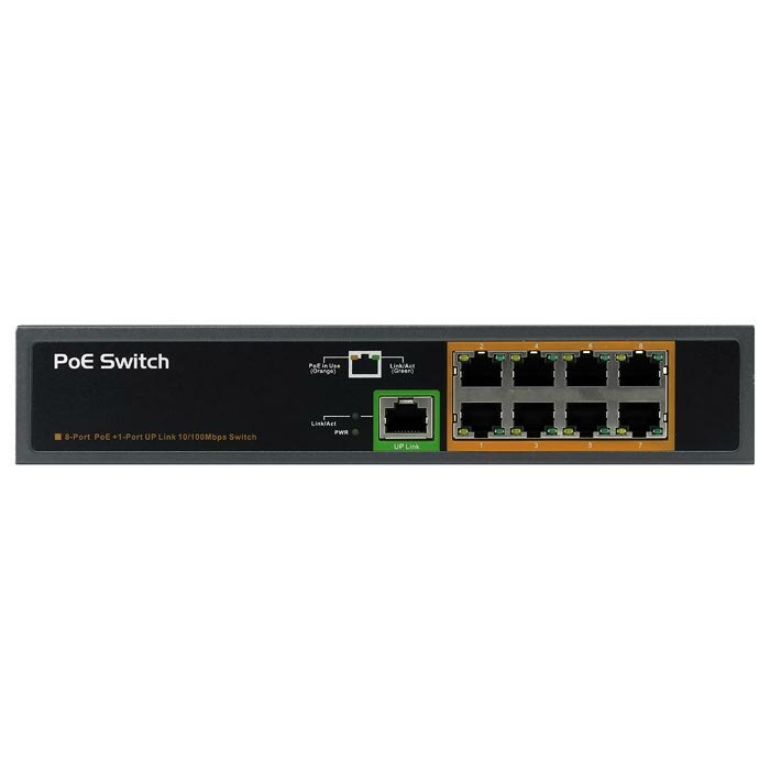 9-ти портовый коммутатор с POE PSE908FR POE Switch