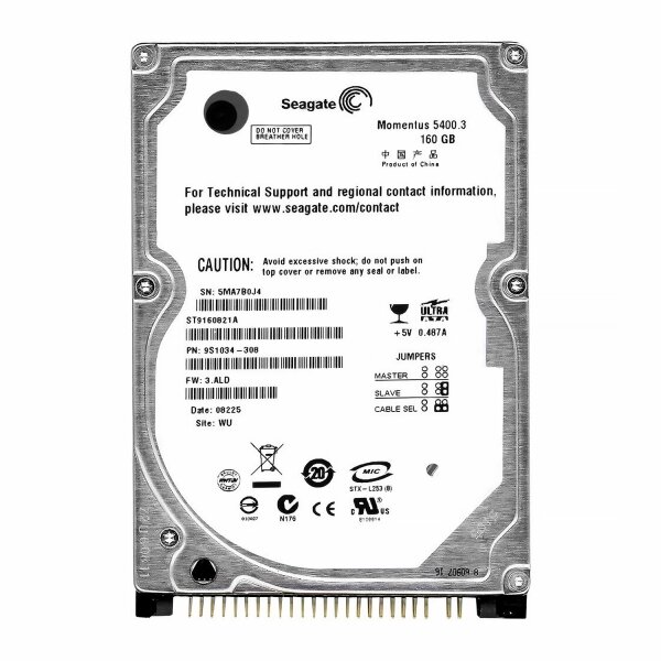 Жесткий диск Seagate ST9160821A 160Gb 5400 IDE 2,5" HDD