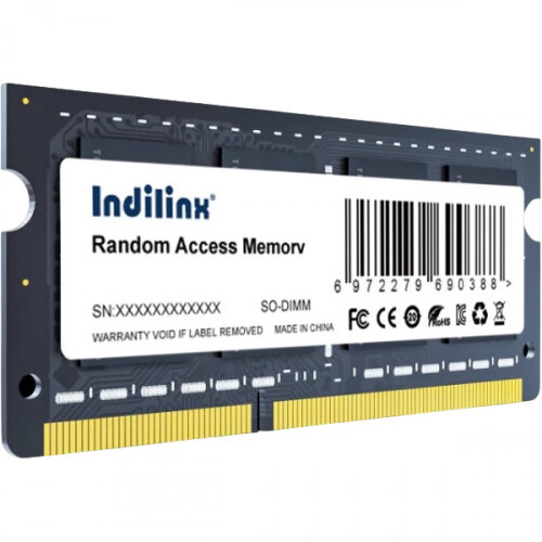 Оперативная память Indilinx SODIMM DDR3 8Gb 1600MHz PC-12800 CL11 1.5V (IND-ID3N16SP08X)