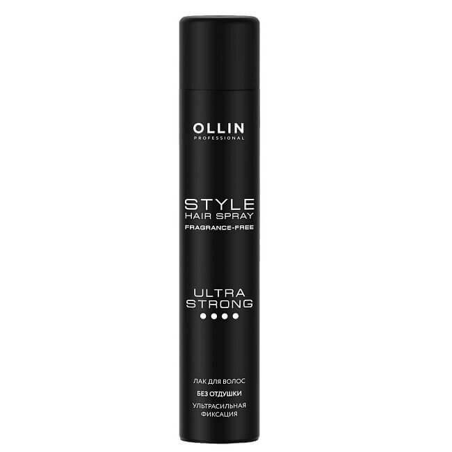 Лак для волос ультрасильной фиксации без отдушки / Style Hair Spray Fragnance Free Ultra Strong 400 мл Ollin