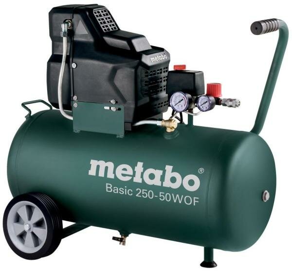 Компрессор безмасляный Metabo Basic 250-50 W OF 50 л 1.5 кВт