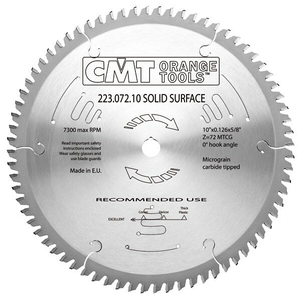 Пильный диск для искусственного камня 160x2.2/1.6x20 Z48 MTCG CMT 223.048.06H