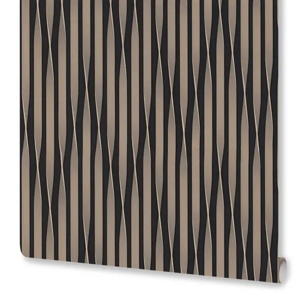 фото Обои флизелиновые Euro Decor Helix черные 1.06 м ED7230-22