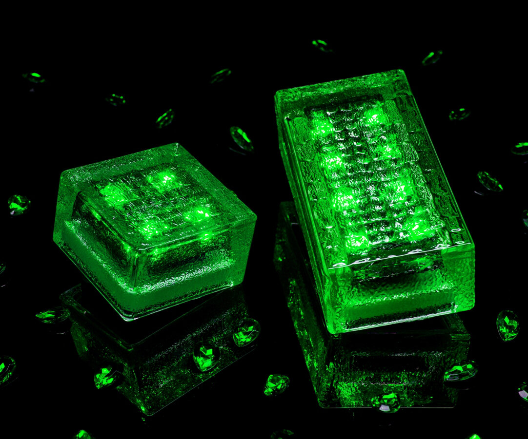 фото Светодиодная брусчатка на солнечных батареях Sultan`s gifts Emerald 198x98x60C, зелёная электротовар