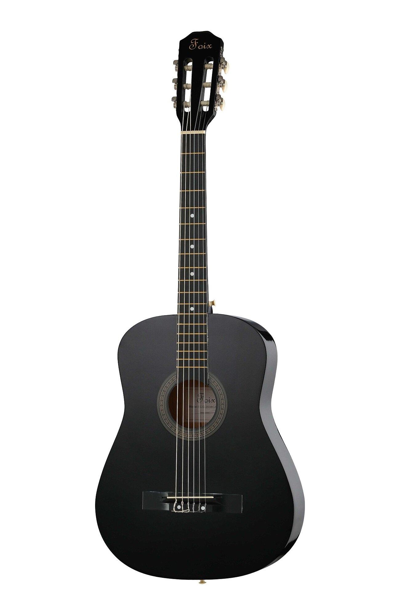Foix FCG-2038CAP-BK Классическая гитара+Аксессуары, цвет чёрный