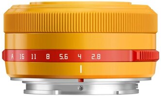 Объектив TTartisan AF 27 мм F2.8 APS-C для Fuji X Limited Edition оранжевый
