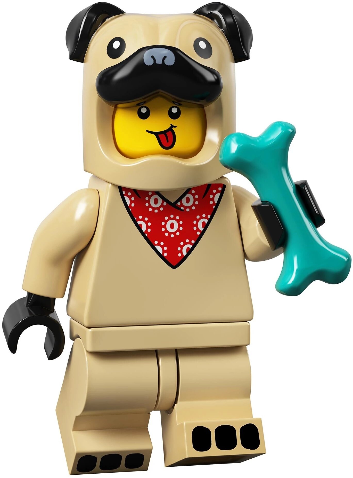 LEGO Collectable Minifigures 71029 Минифигурка №5 серия 21 series 21; Мальчик в костюме мопса (Pug Costume Guy) в закрытом пакетике 71029-05