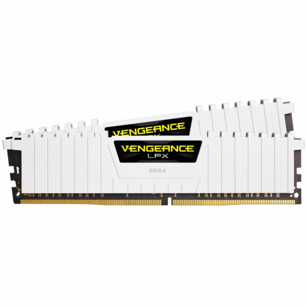 Модуль памяти DIMM 16Gb 2х8Gb DDR4 PC25600 3200MHz Corsair Vengeance LPX White Heat spreader, XMP (CMK16GX4M2E3200C16W)