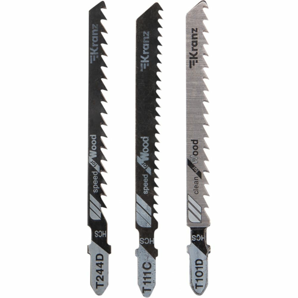 фото Набор пилок для лобзика по дереву KRANZ №4