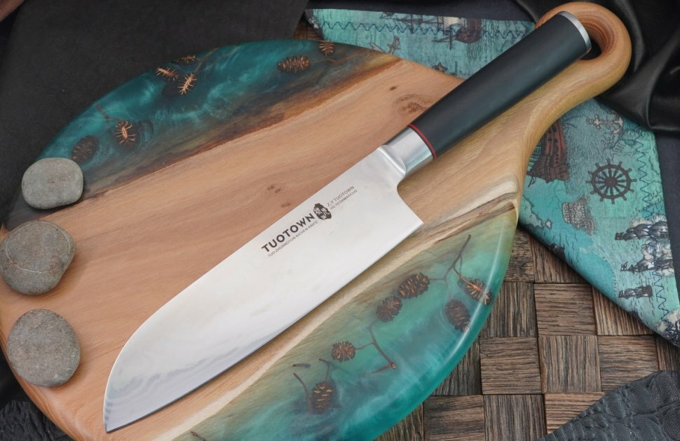 Кухонный нож TuoTown Zhuangyun Santoku 180 мм